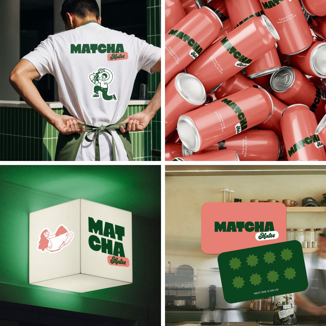Matcha Mates brand applications