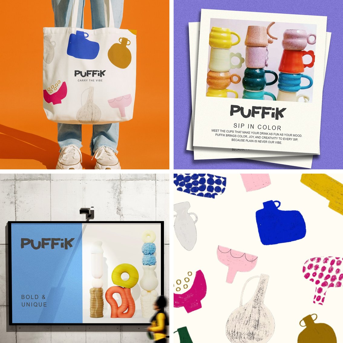 PUFFIK brand applications